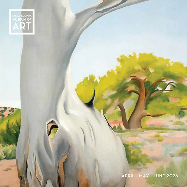 sbma newsletter cover for spring 2026 featuring a detail of a surreal landscape during the day