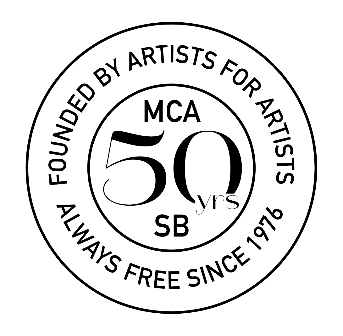 museum of contemporary art santa barbara logo of circles and mcasb