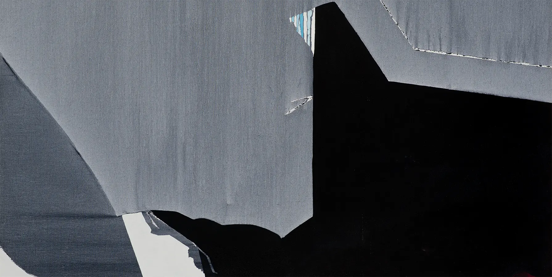 abstract composition of dark tones and bold shapes