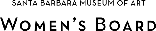 black text on transparent background "Santa Barbara Museum of Art Women's Board"
