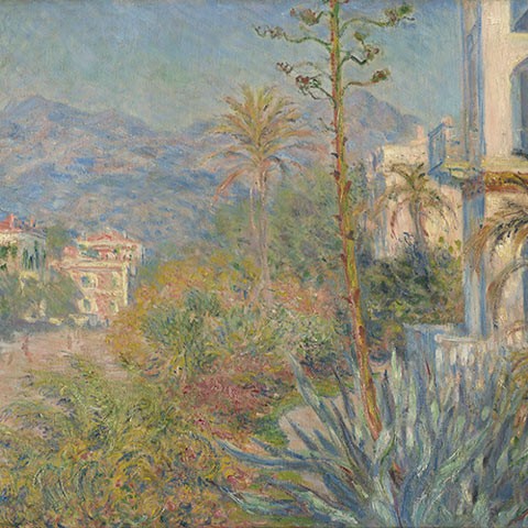 landscape view of hills in background and villas in foreground