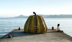Pumpkin by Yayoi Kusama on the island of Naoshima