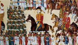 IMAGE -  Divide and rule ... an English dignitary rides in an Indian procession, c1754. Photograph COLLON Universal History Archive SLASH Getty Images